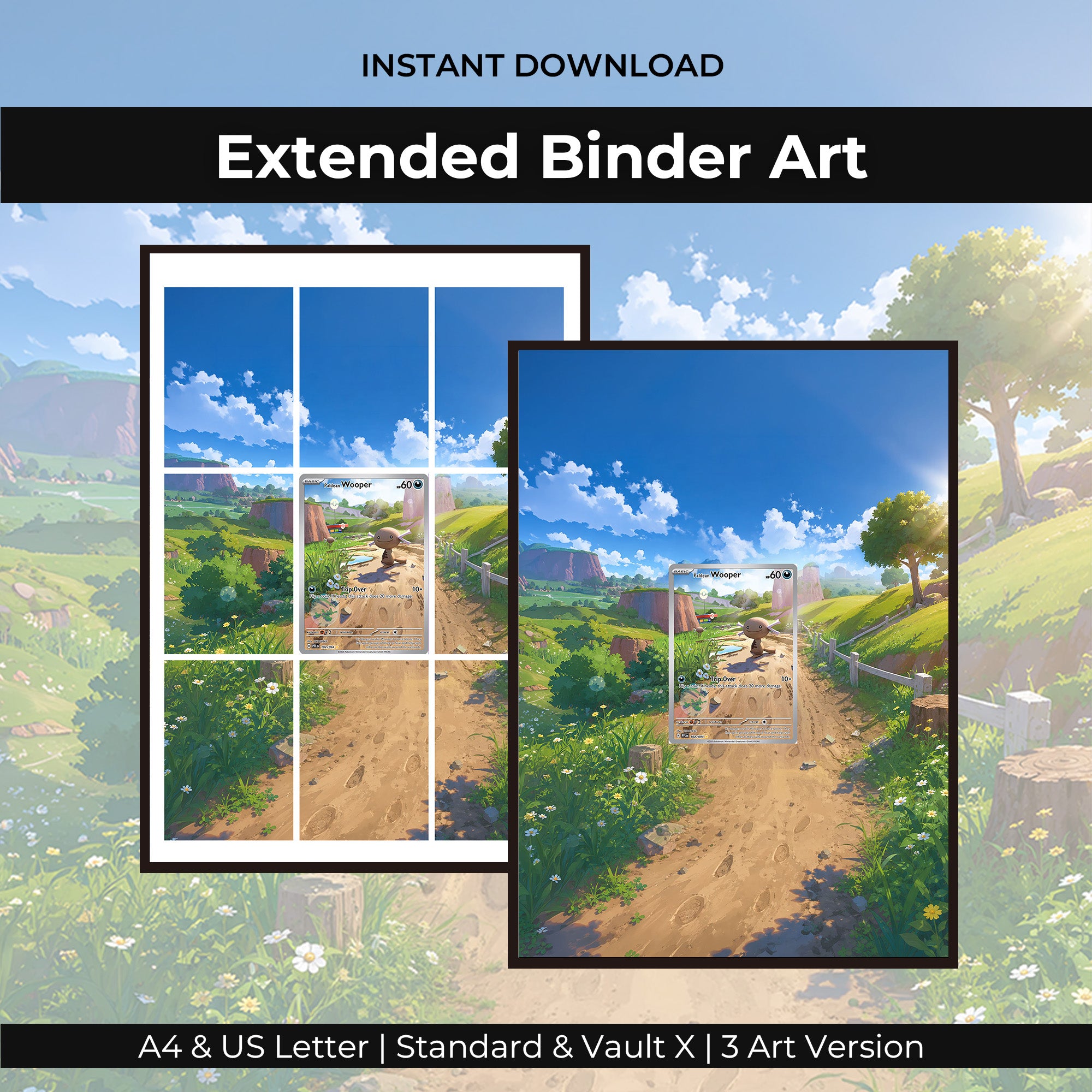 Wooper 102/094  Extended Binder Art