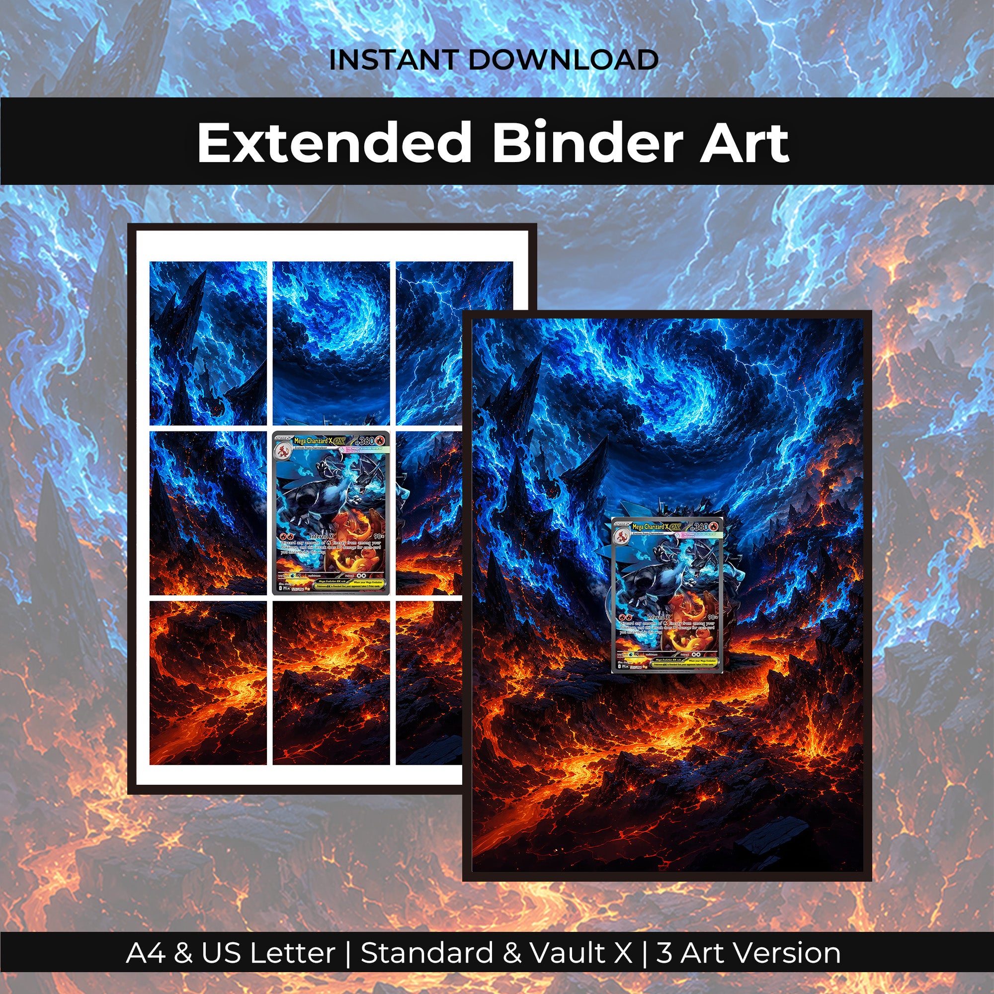 Charizard Sir Psa 10 Extended Binder Art
