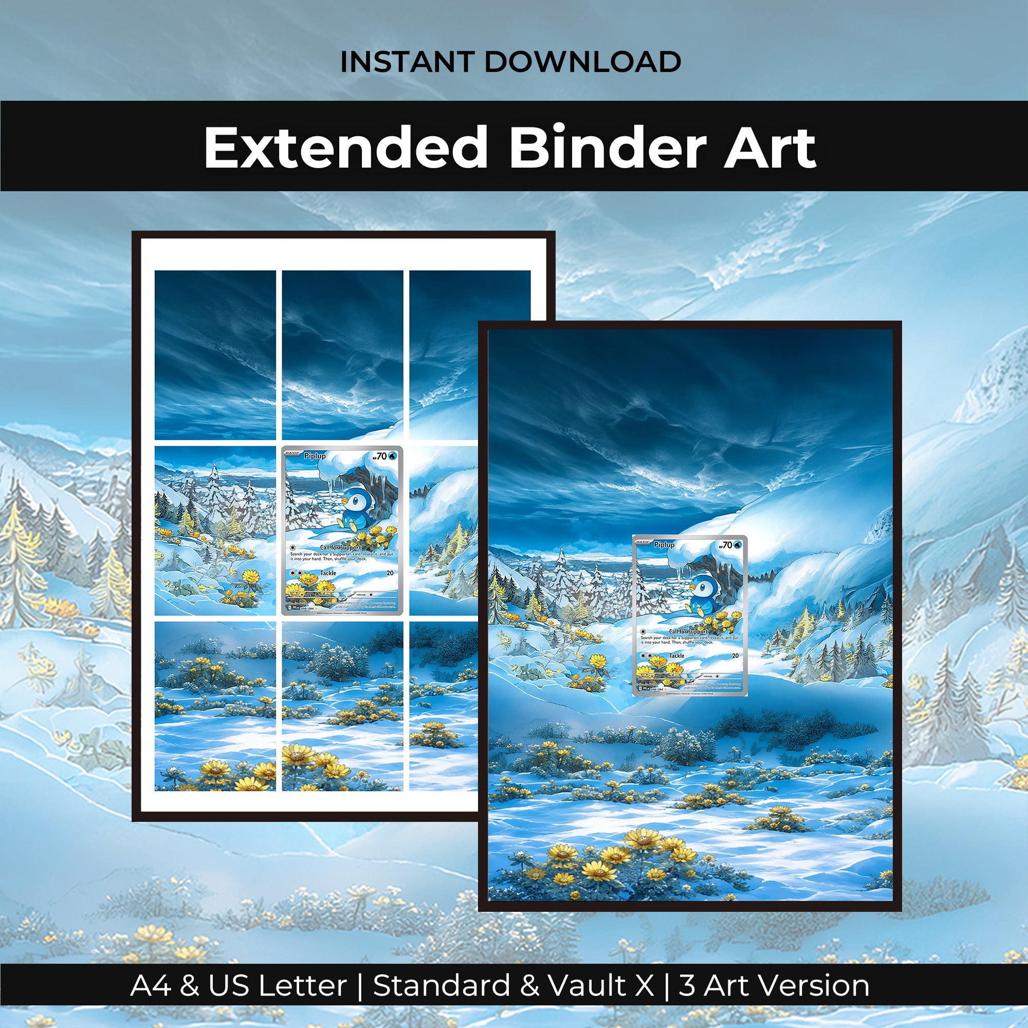 Piplup 098/094 Extended Binder Art
