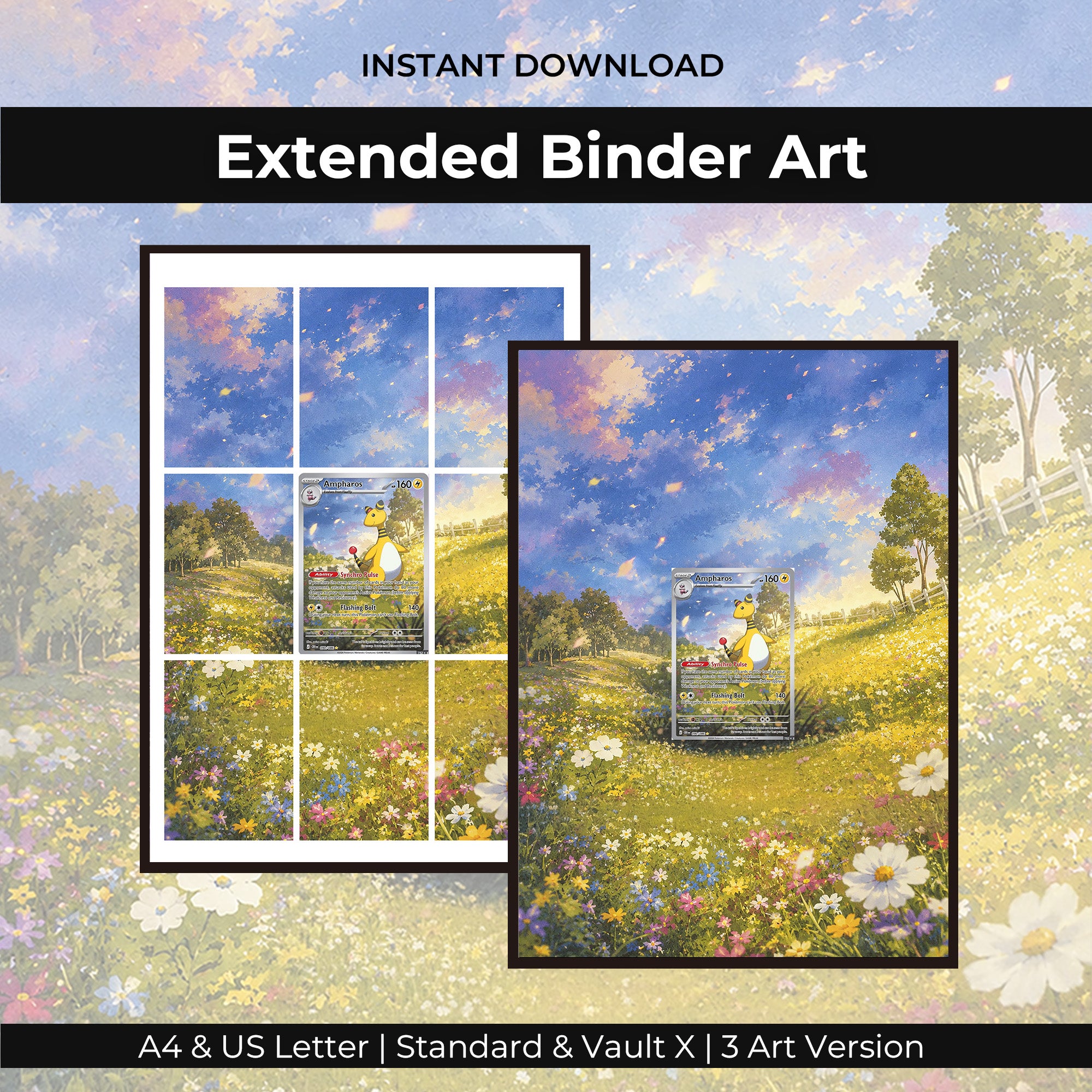 Ampharos 090/086 Extended Binder Art