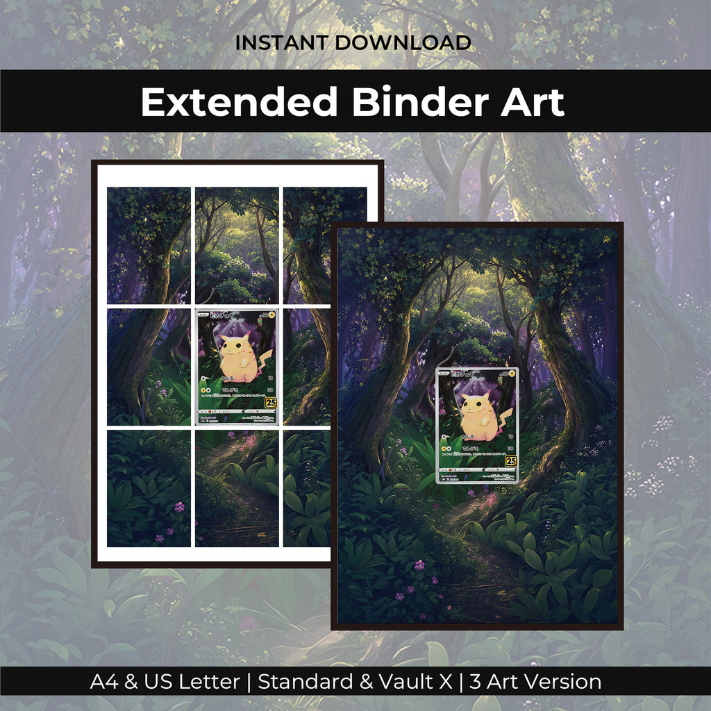 Pikachu 001/028 Extended Binder Art