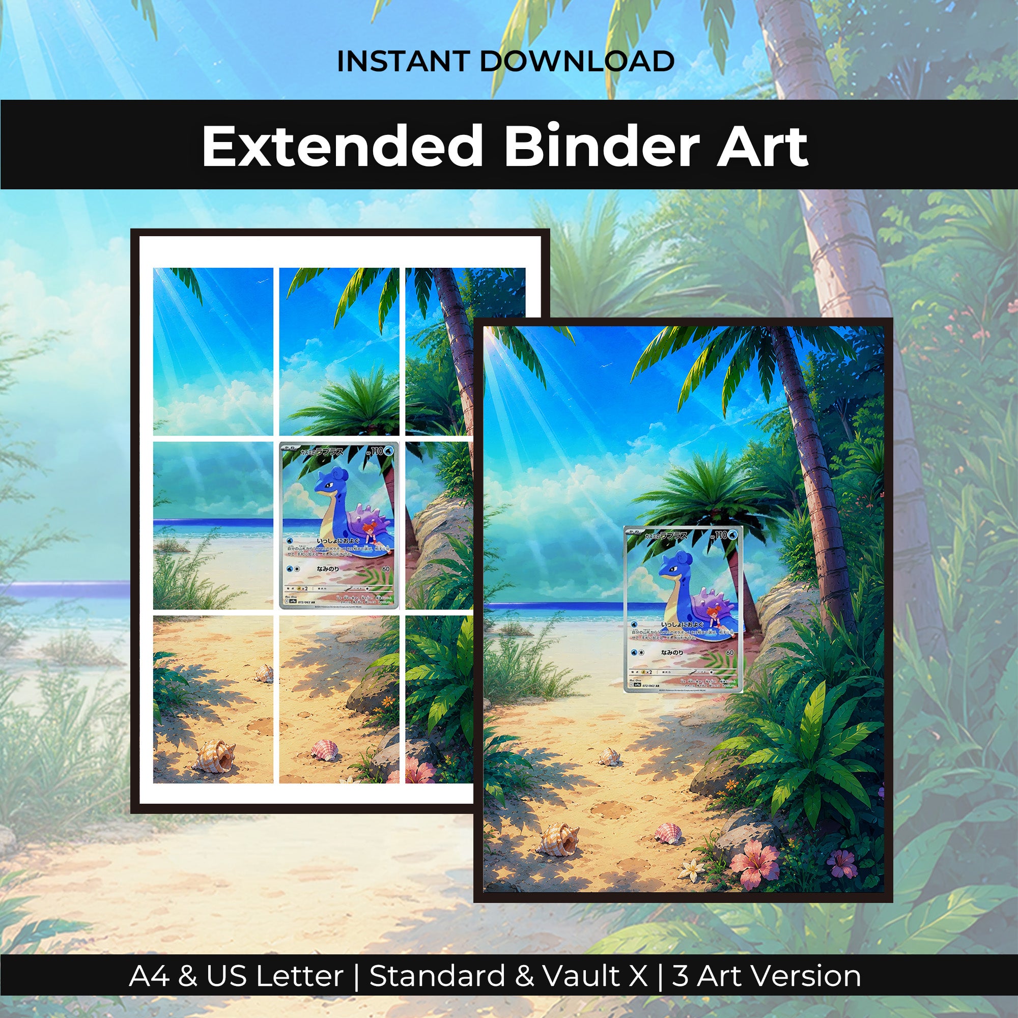 Misty's Lapras 072/063 Extended Binder Art