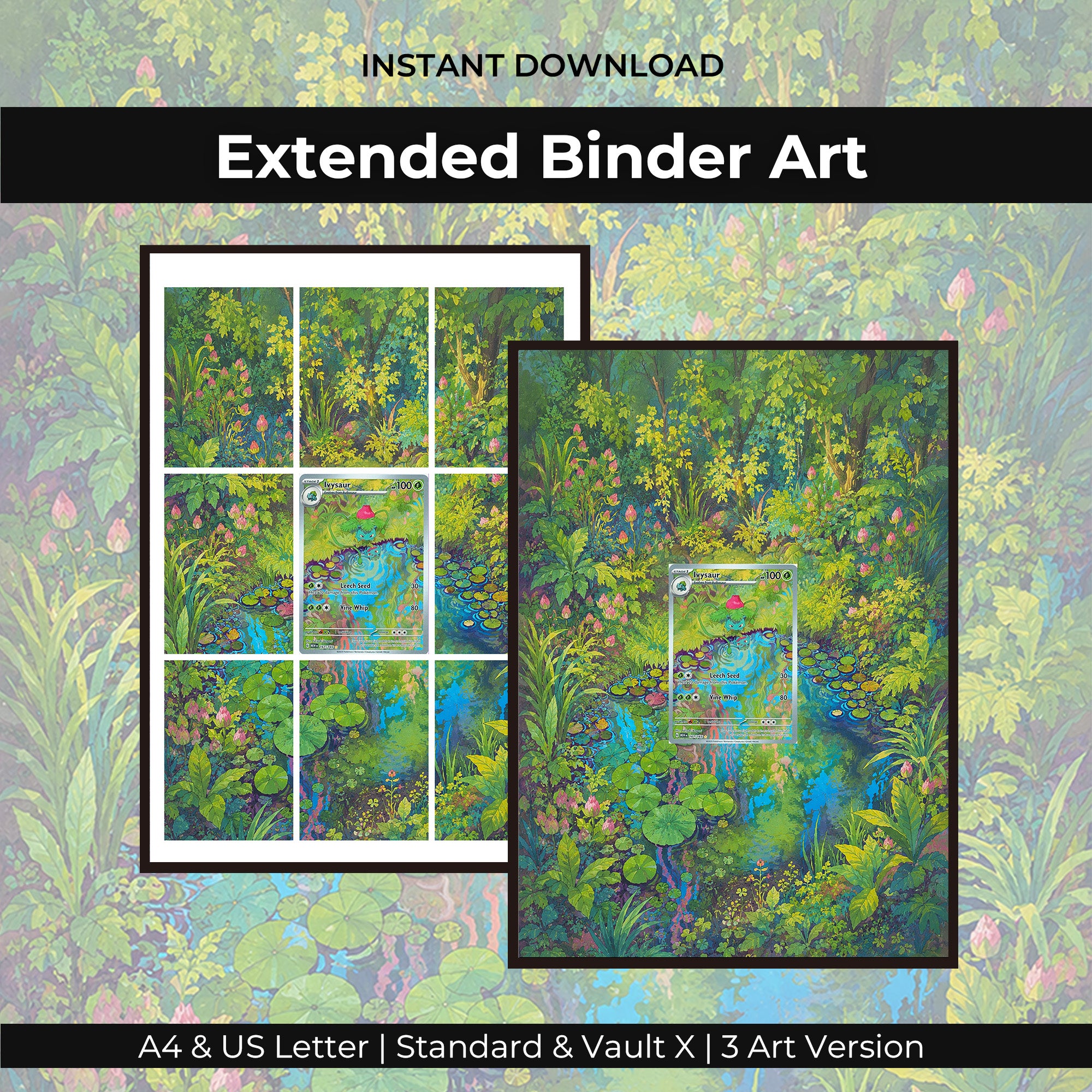 Ivysaur AR 167/165 Extended Binder Art