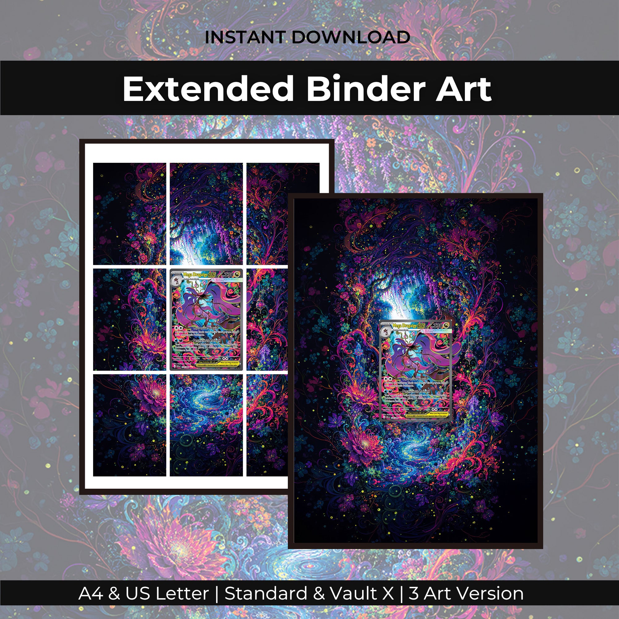 Mega Dragalge ex 118/086 Extended Binder Art