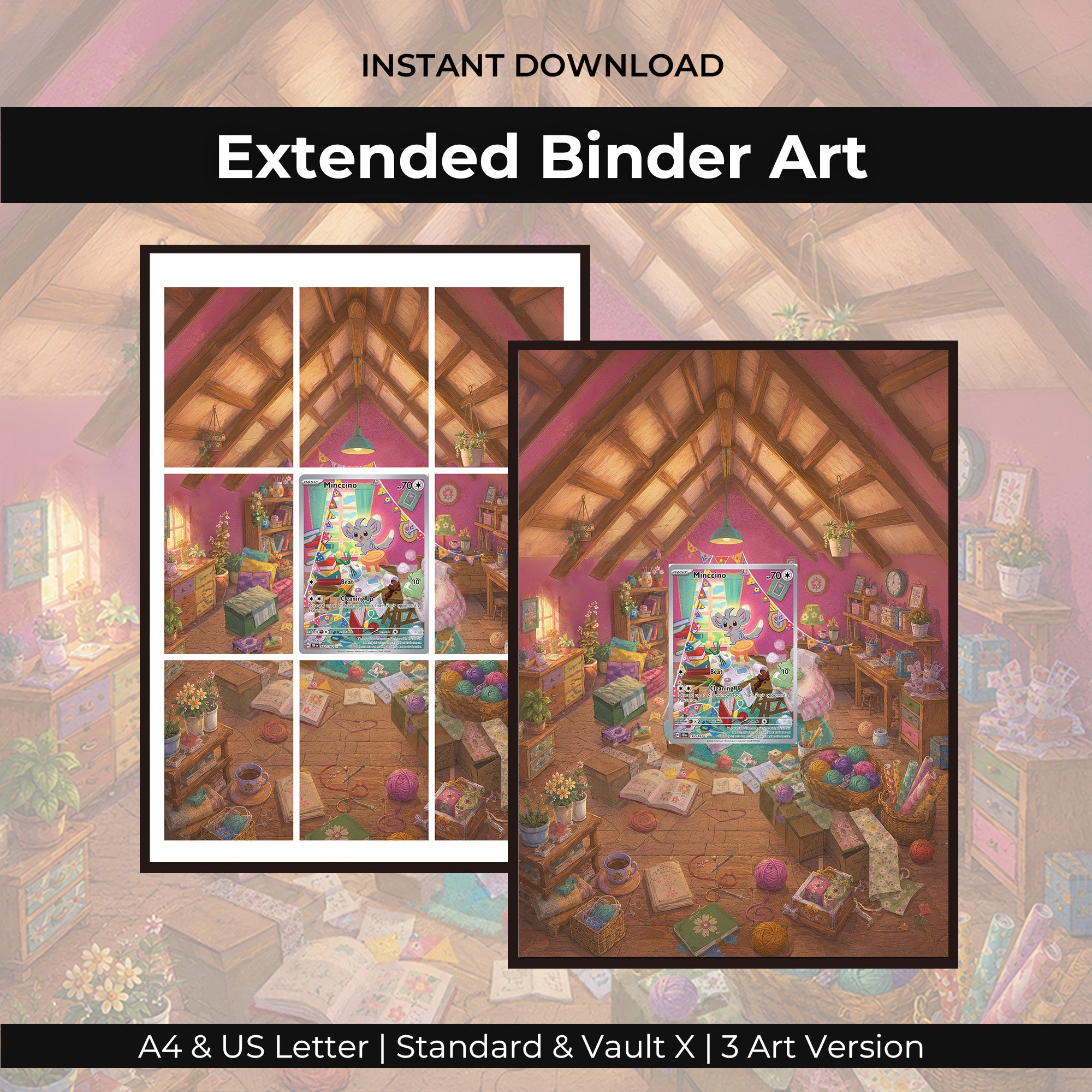 Minccino 082/071 Extended Binder Art