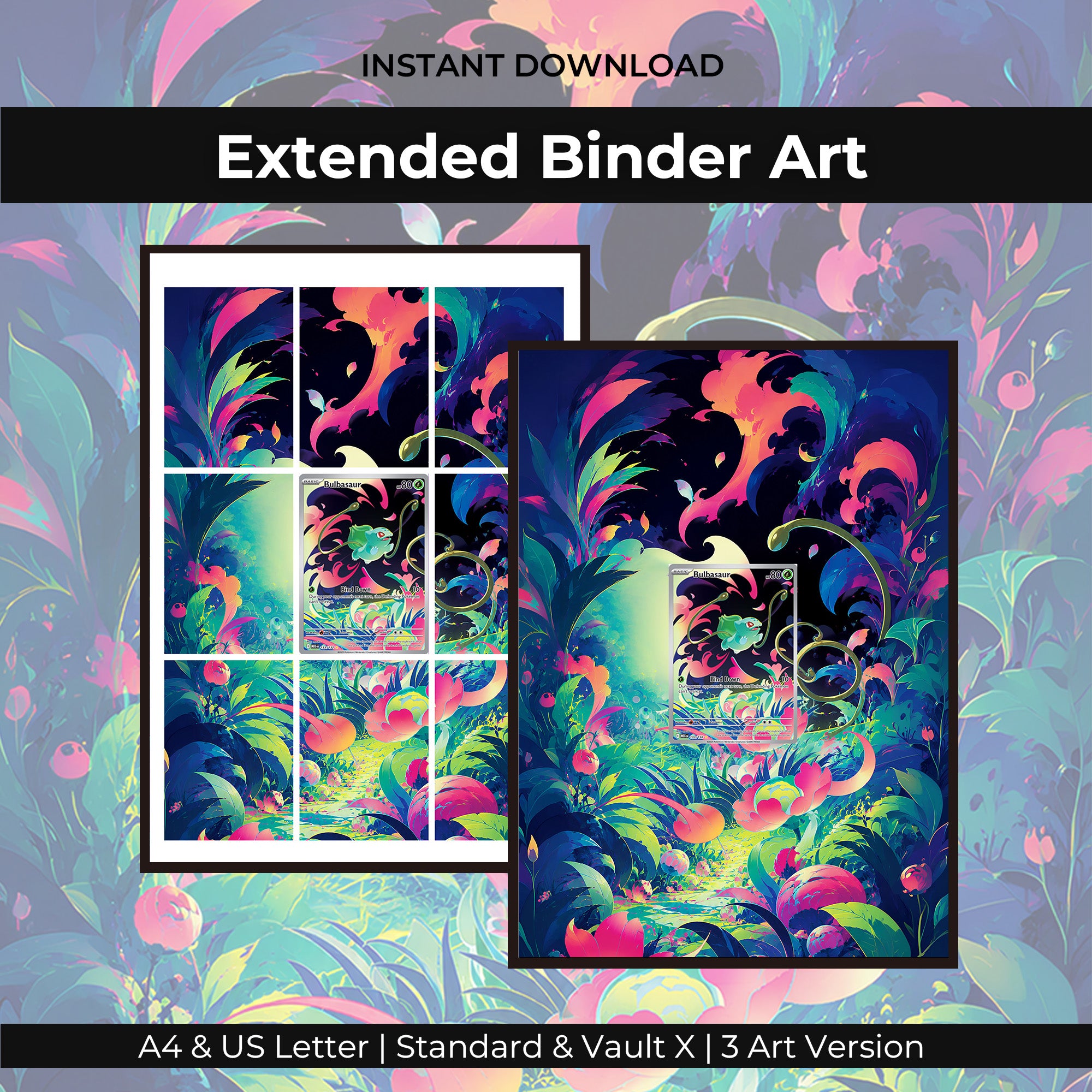 Bulbasaur 133/132  Extended Binder Art