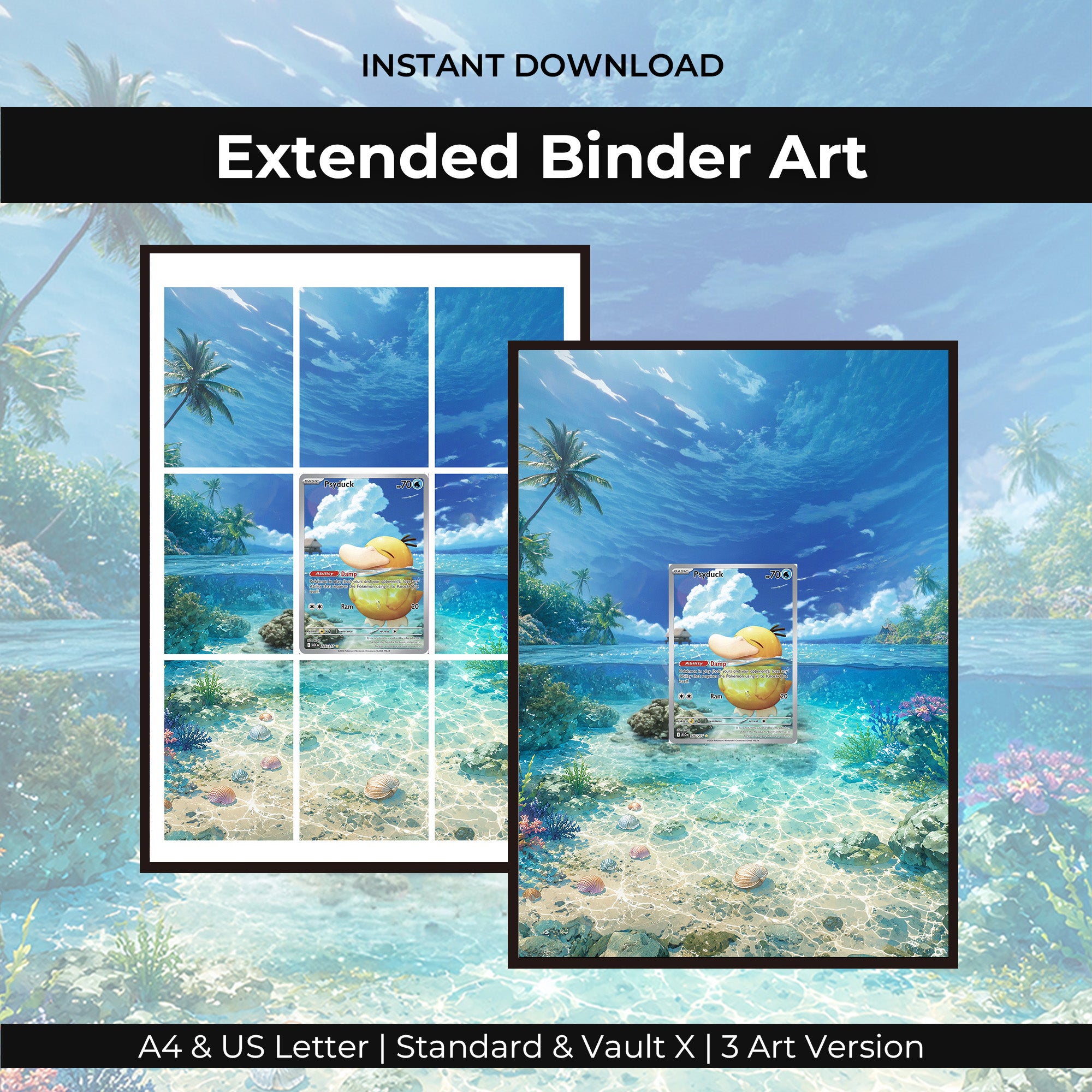 Psyduck 226/217  Extended Binder Art