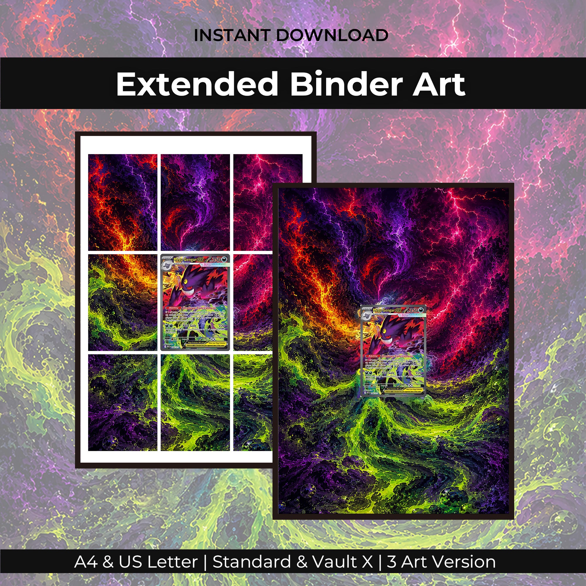 Mega Gengar ex 284/217 Extended Binder Art