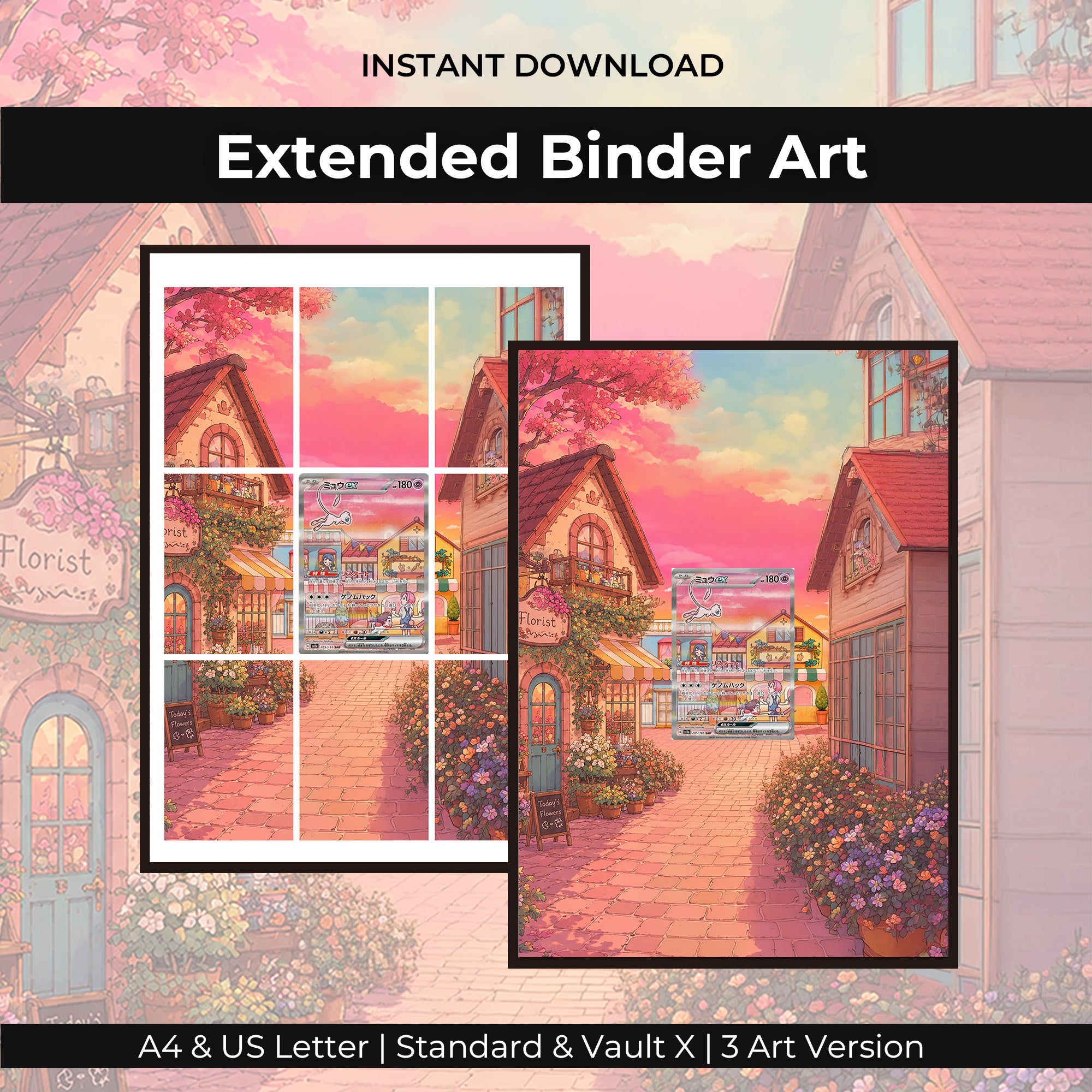 Mew EX 205/165 Extended Binder Art