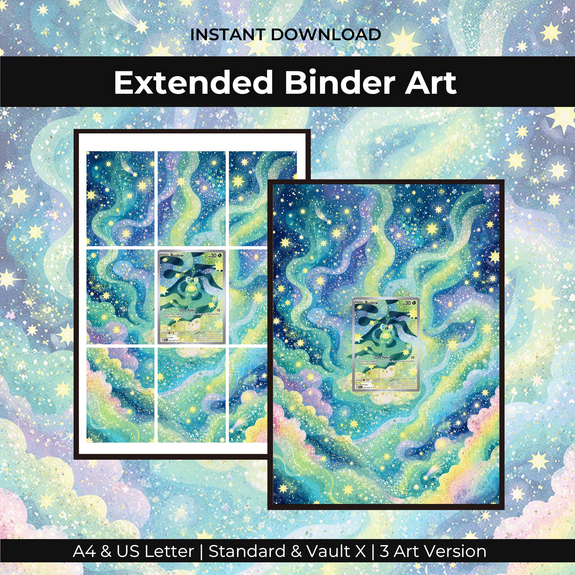 Budew 221/217 Extended Binder Art
